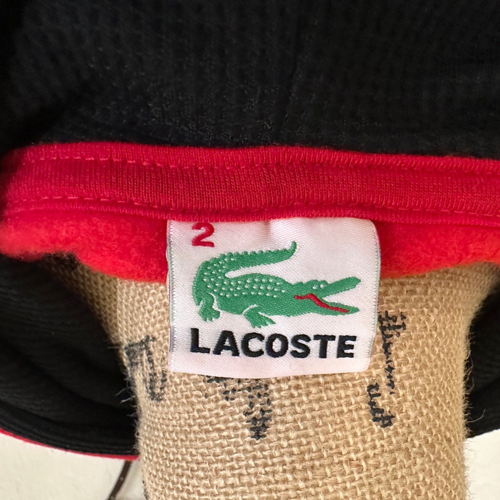 NWOT Lacoste Red Logo Pullover Hoodie Sweatshirt - Picture 6 of 6